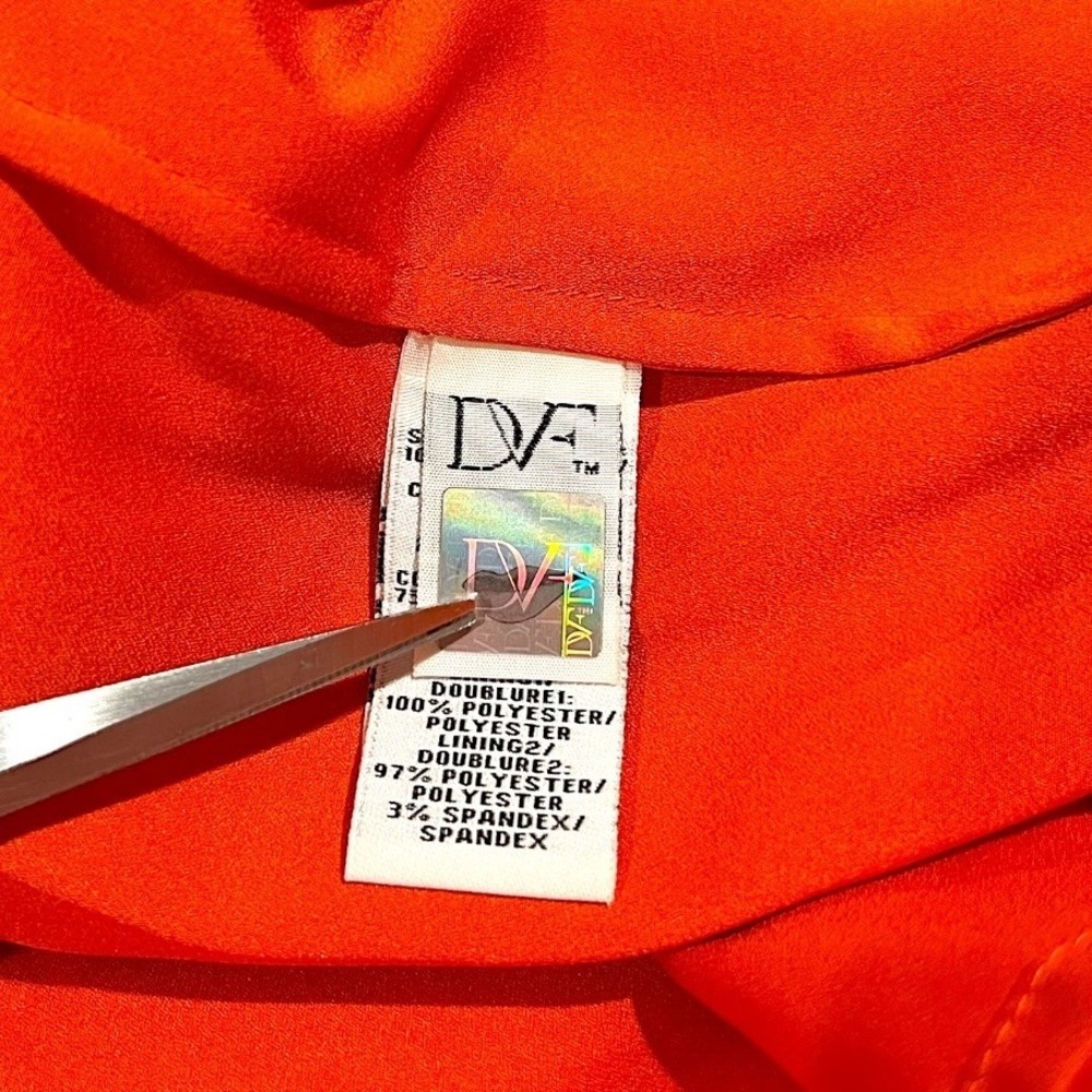 Diane von Furstenberg Tatiana Lace Skirt Womens Orange Size 8‎ - Picture 3 of 13